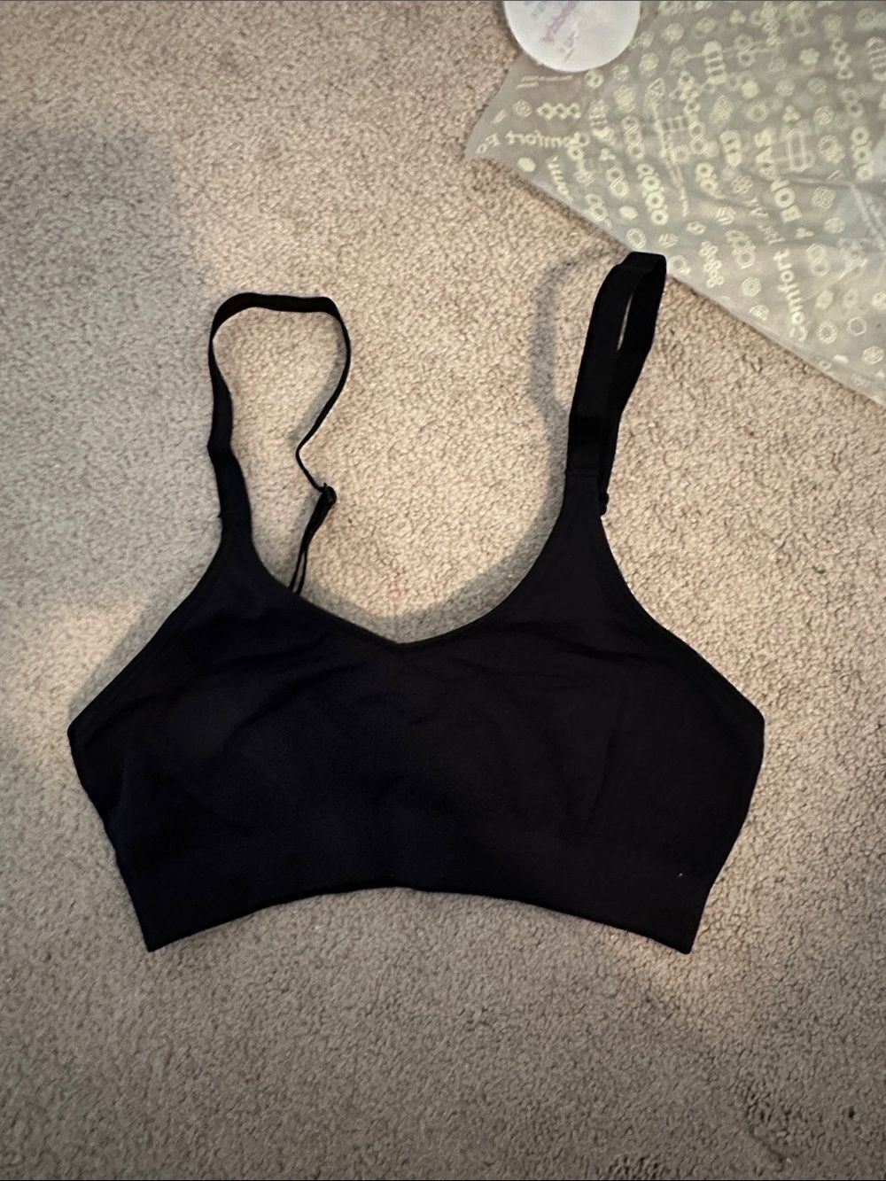NWT Black Bombas bra XS/S